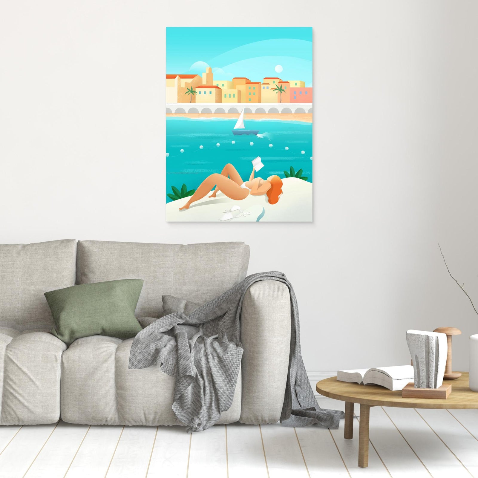 Canvas Print - Cote d'Azur by Petra Lizde