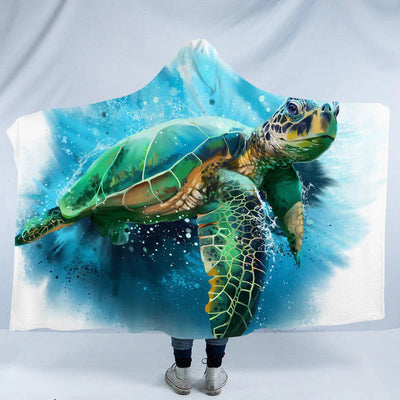 Queen of the Ocean Cozy Hooded Blanket