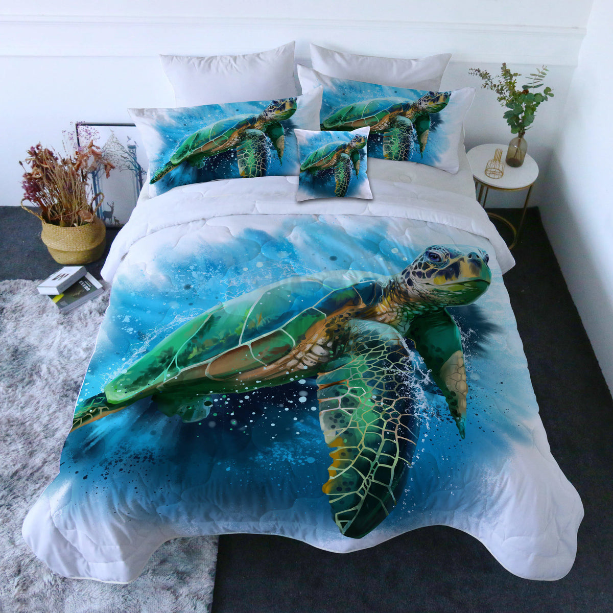 Queen of the Ocean Comforter with Shams and Pillow Cover