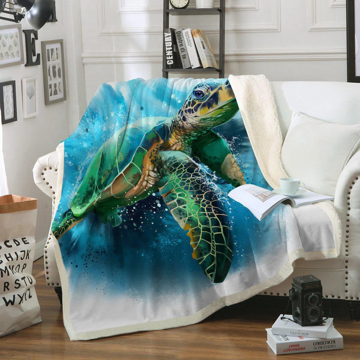 Ocean themed throws sale