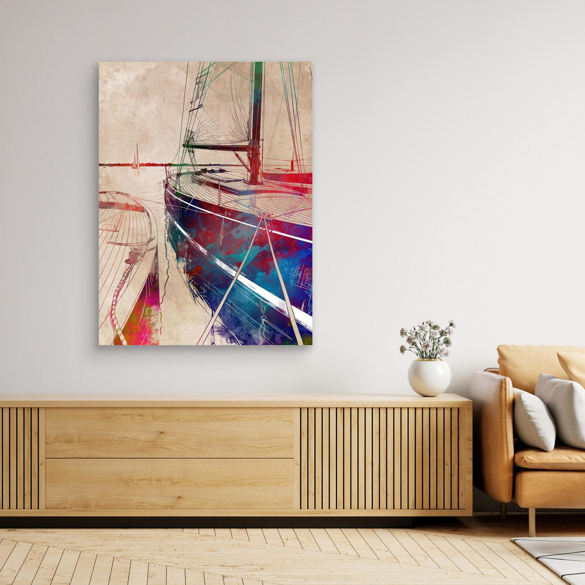 Canvas Print - Sport Yachting Art by Justyna Jaszke