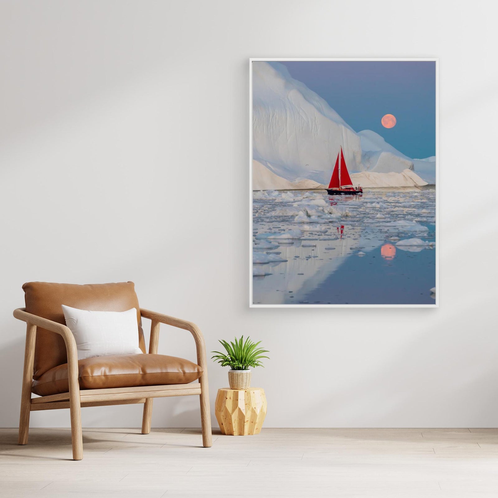 Canvas Print - Greenland Night by Marc Pelissier