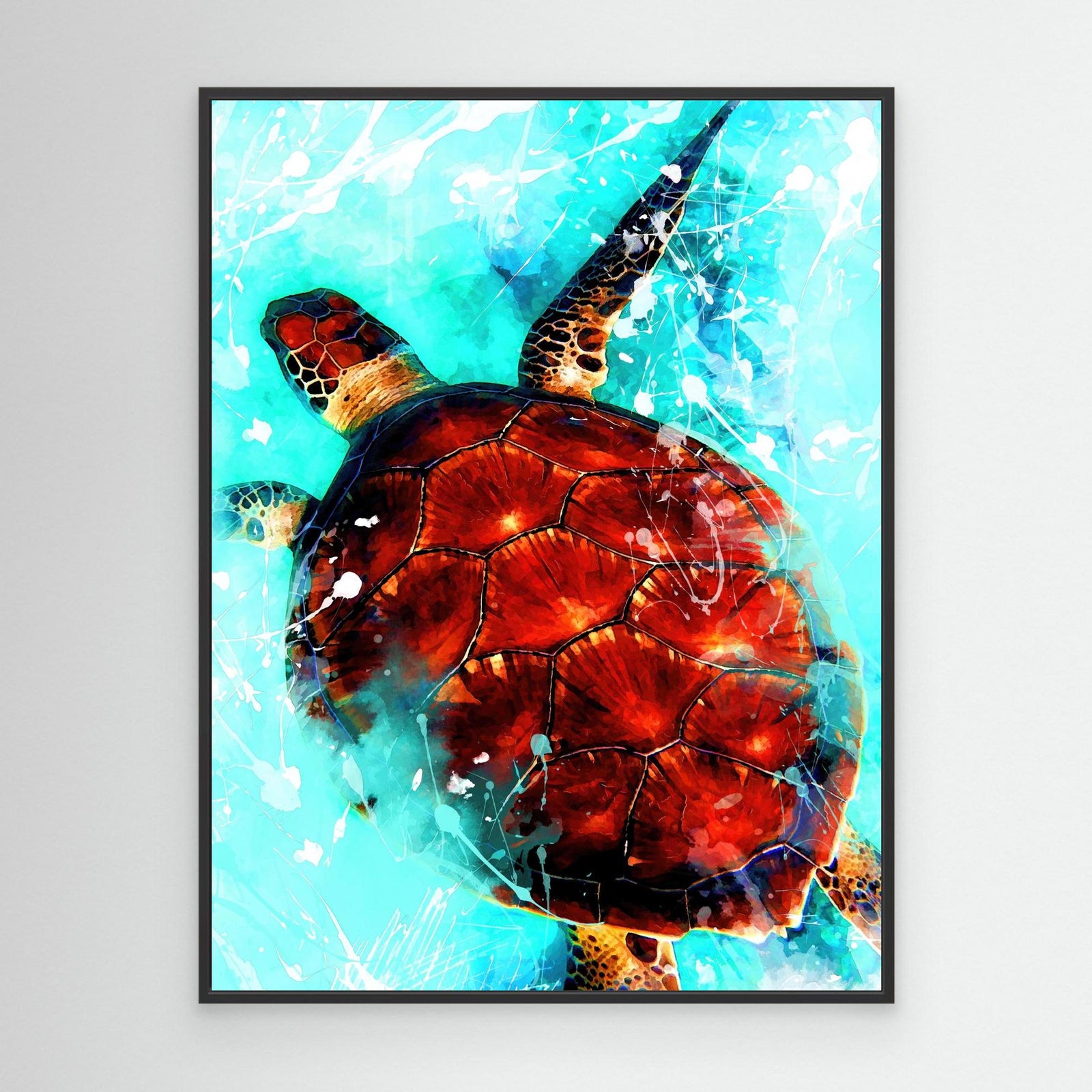 Canvas Print - Turtle Art by Justyna Jaszke