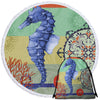 Seahorse Passion Round Beach Towel