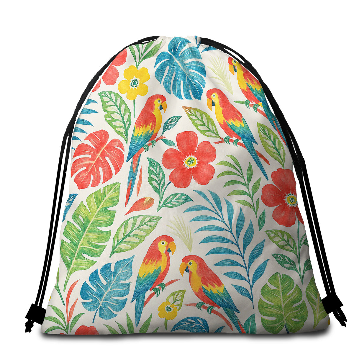 Classic Tropical Round Beach Towel