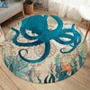 Octopus Love Round Area Rug