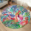 Flamingo Passion Round Area Rug