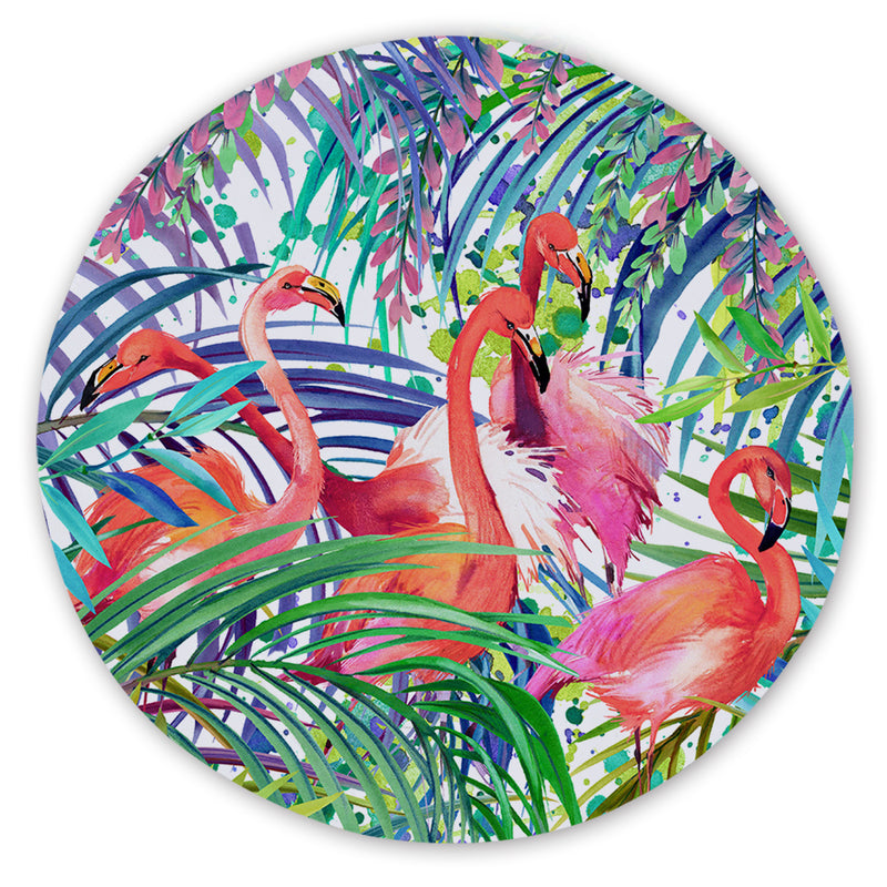 Flamingo Passion Round Area Rug