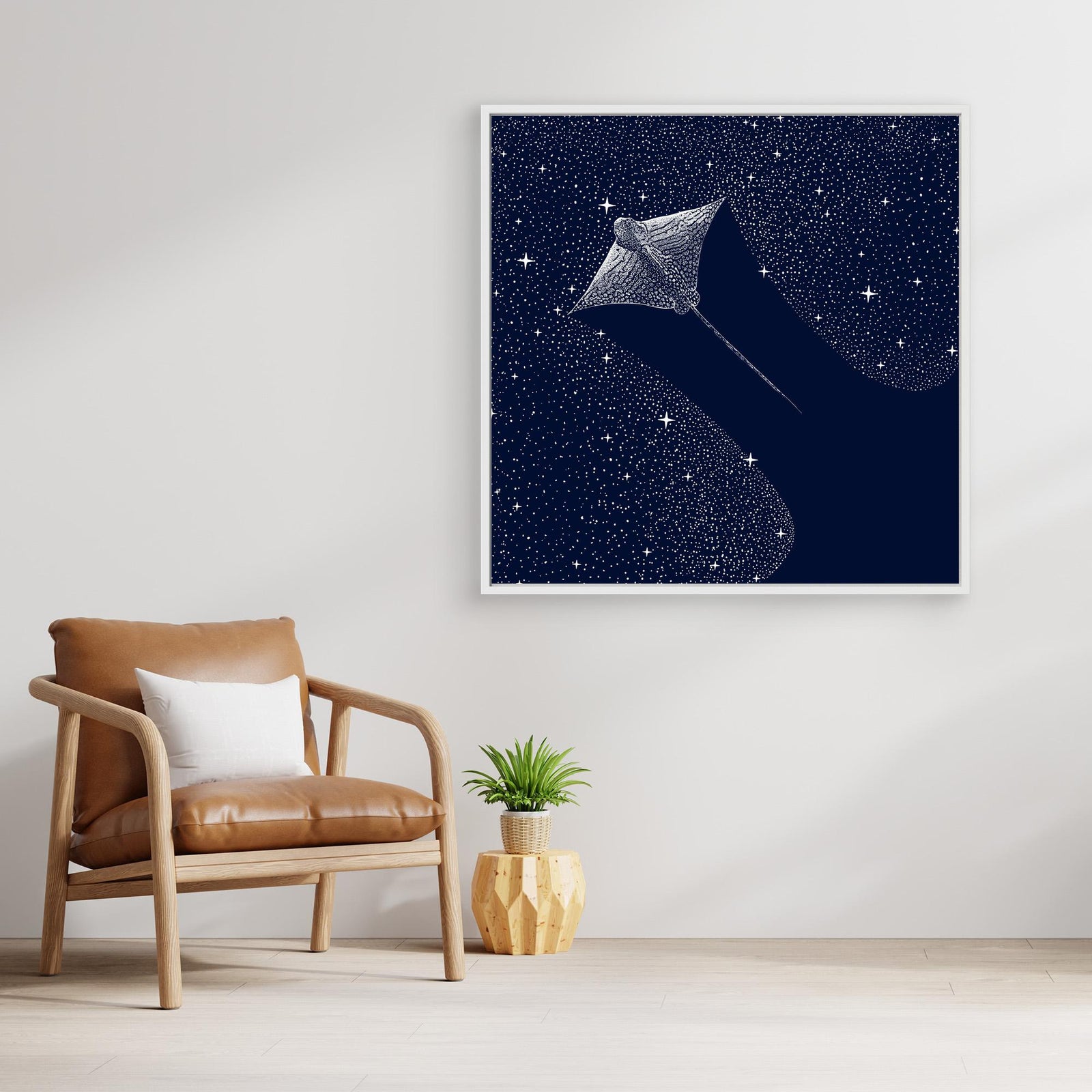 Canvas Print - Starry Ornate Eagle Ray by Alirıza çakir