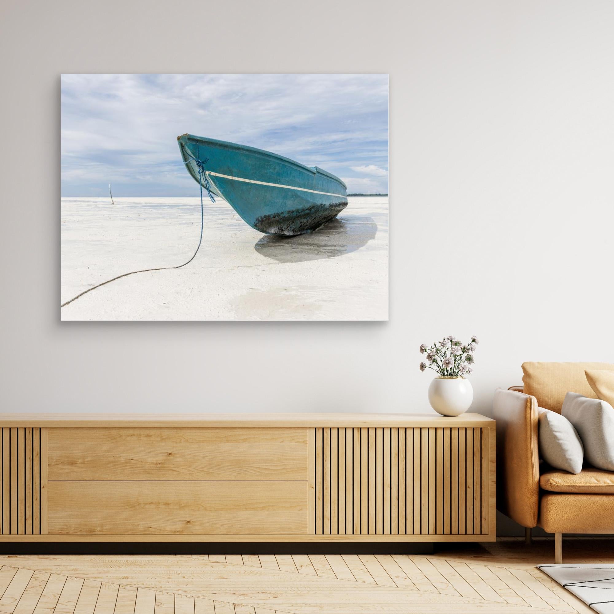 Canvas Print - Boat at the Beach by Photolovers