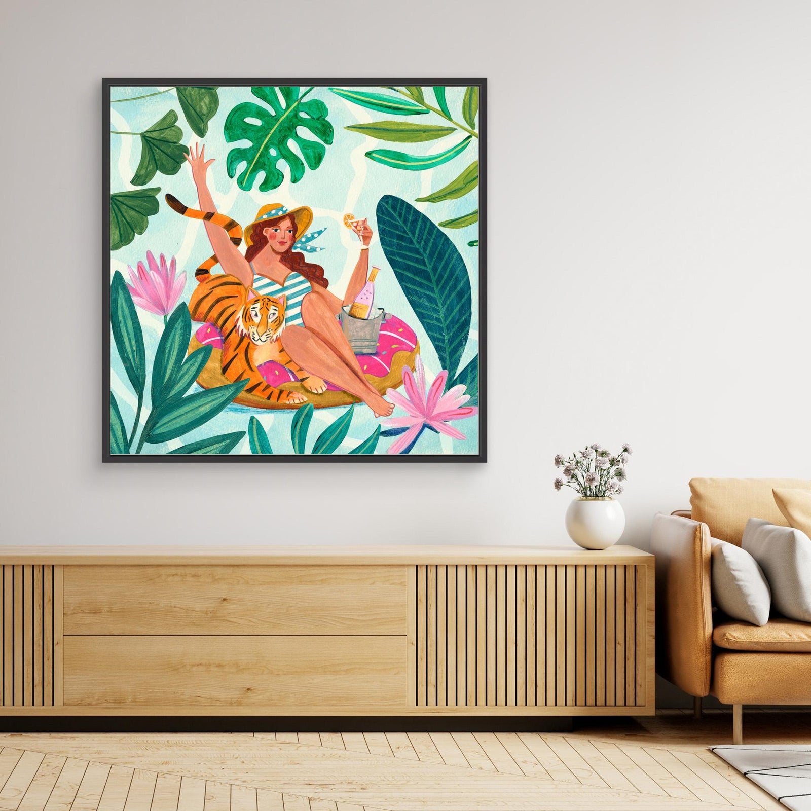 Canvas Print - Pool Party by Caroline Bonne Müller