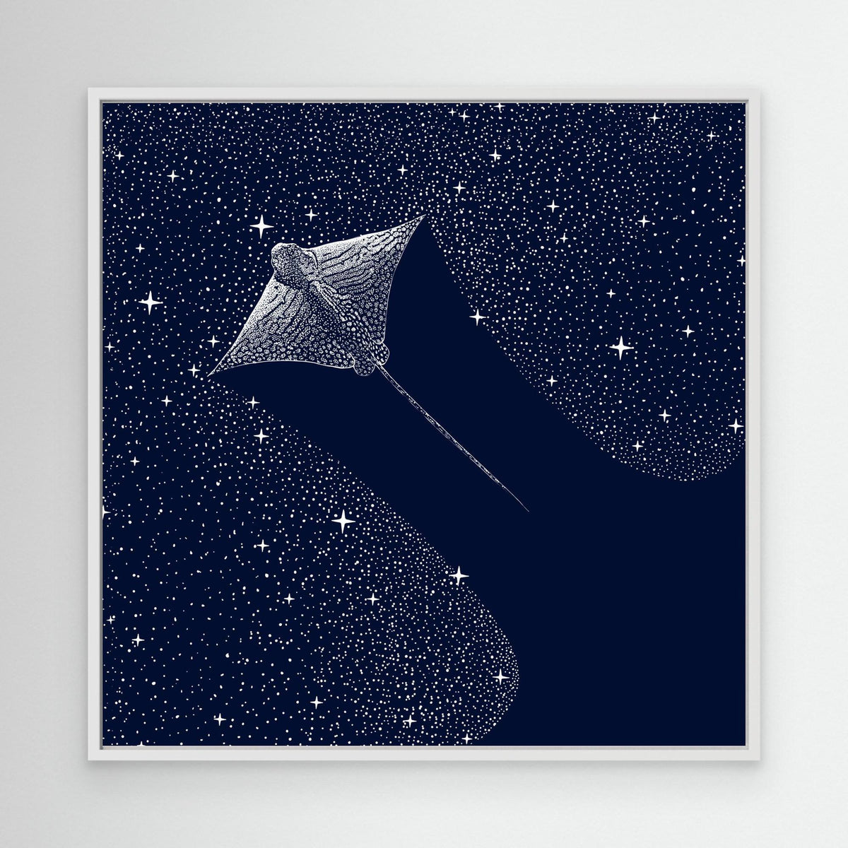 Canvas Print - Starry Ornate Eagle Ray by Alirıza çakir