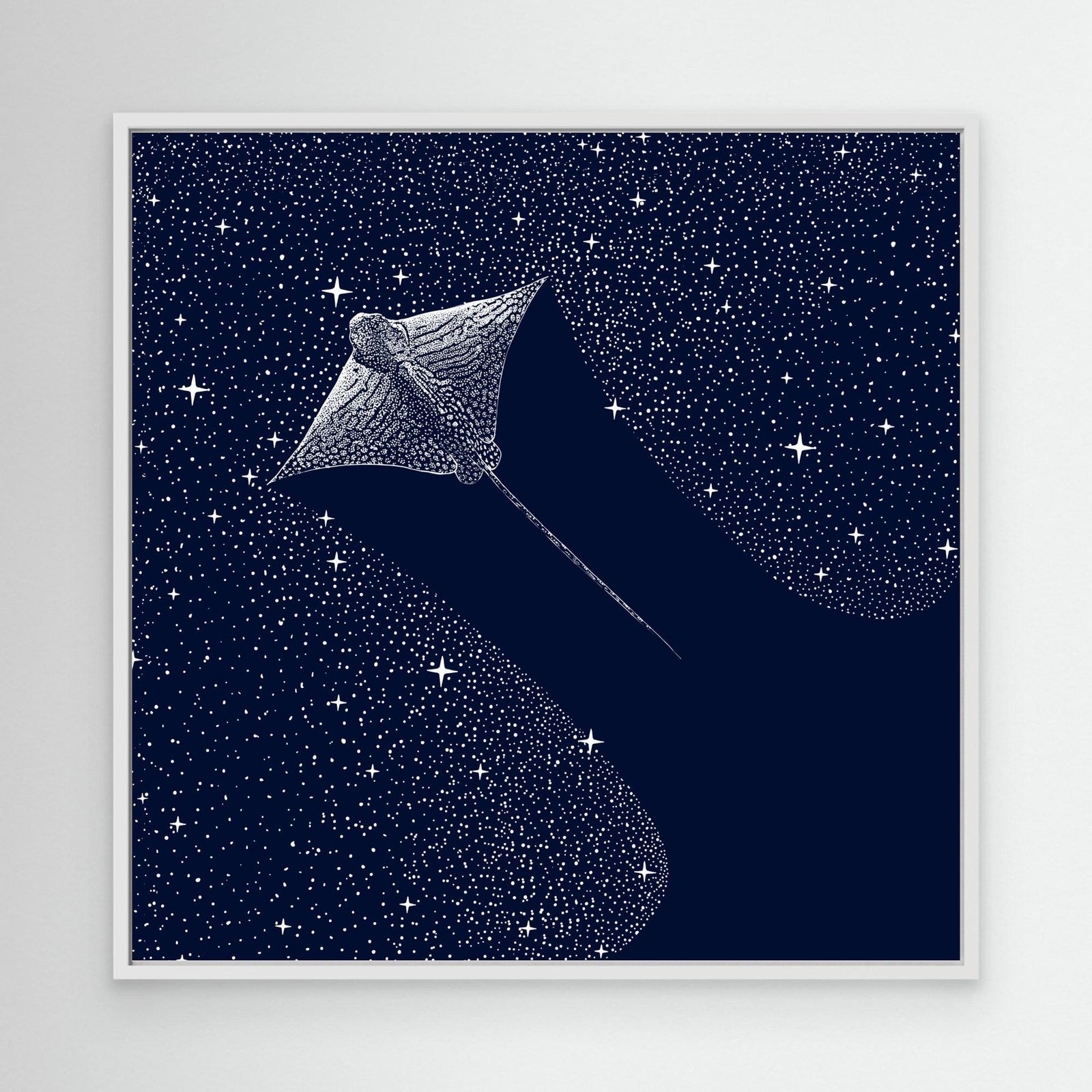 Canvas Print - Starry Ornate Eagle Ray by Alirıza çakir