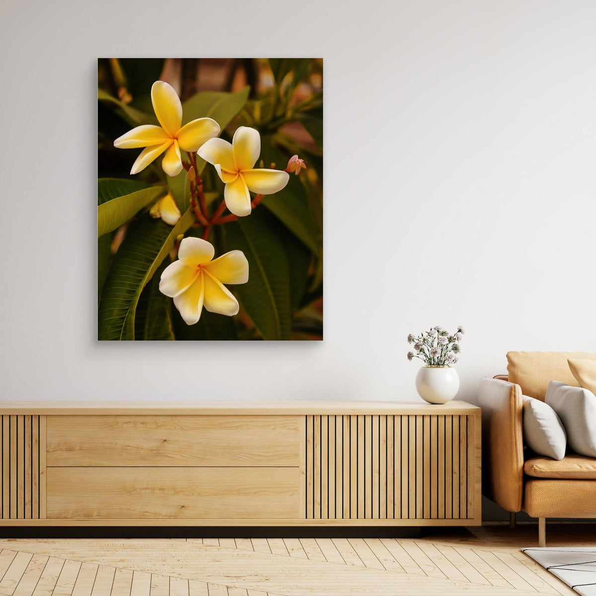 Canvas Print - Plumerias by Del Mundo Imagery