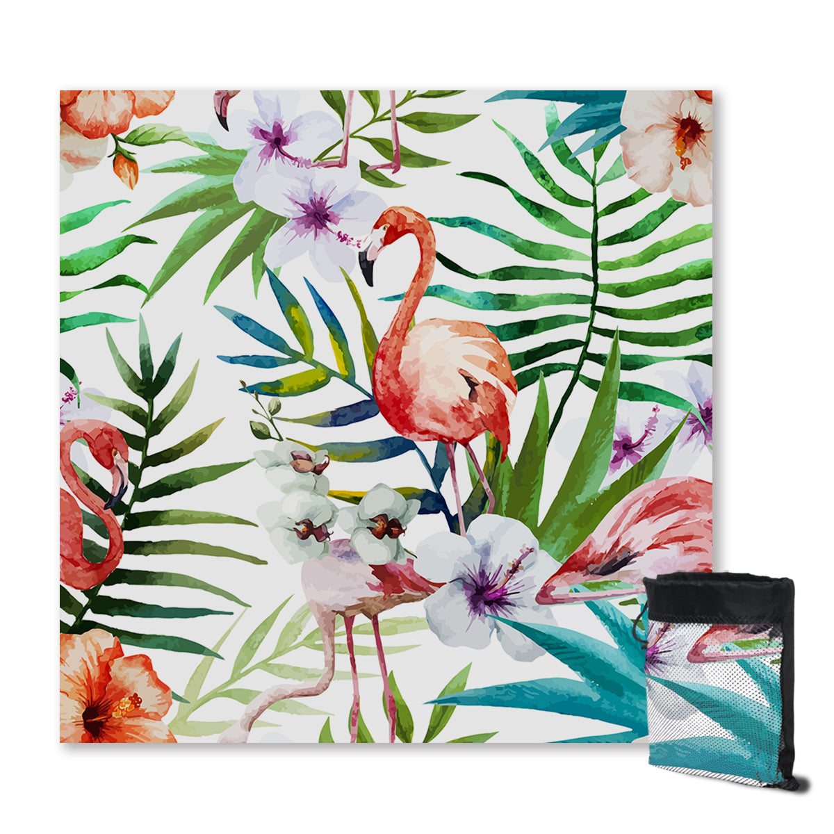 Flamingo Tropics Sand Free Towel