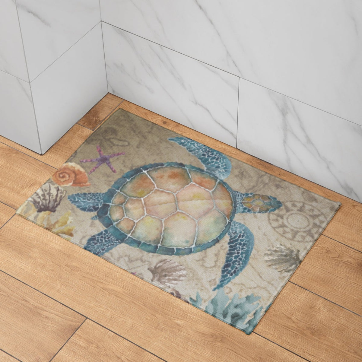 Sea Turtle Island Bath Mat