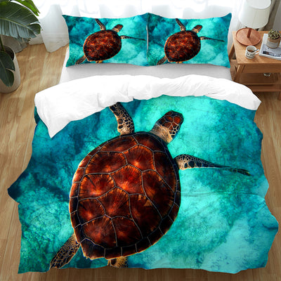 Sea Turtle Vibes Bedding Set