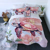 Sea Turtle Blossoms Quilt Set