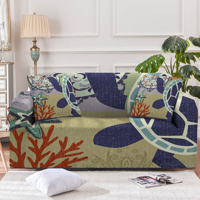 Sea Turtle Passion Couch Cover