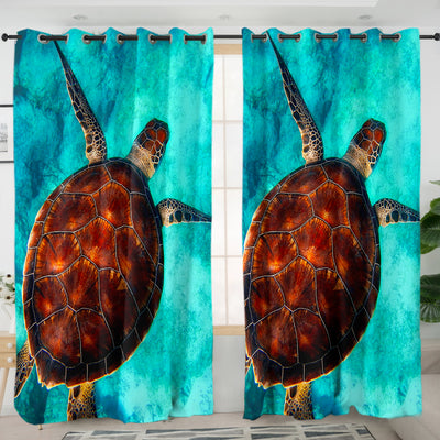 Sea Turtle Vibes Curtains