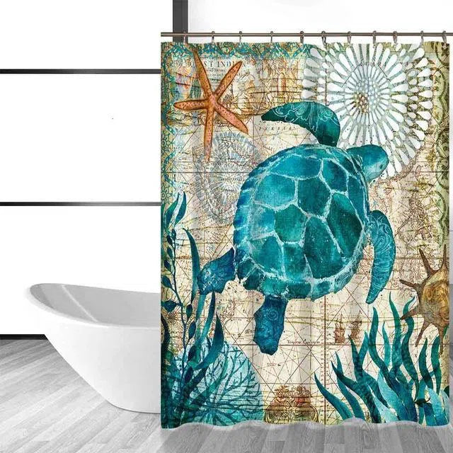 Sea Turtle Life Shower Curtain