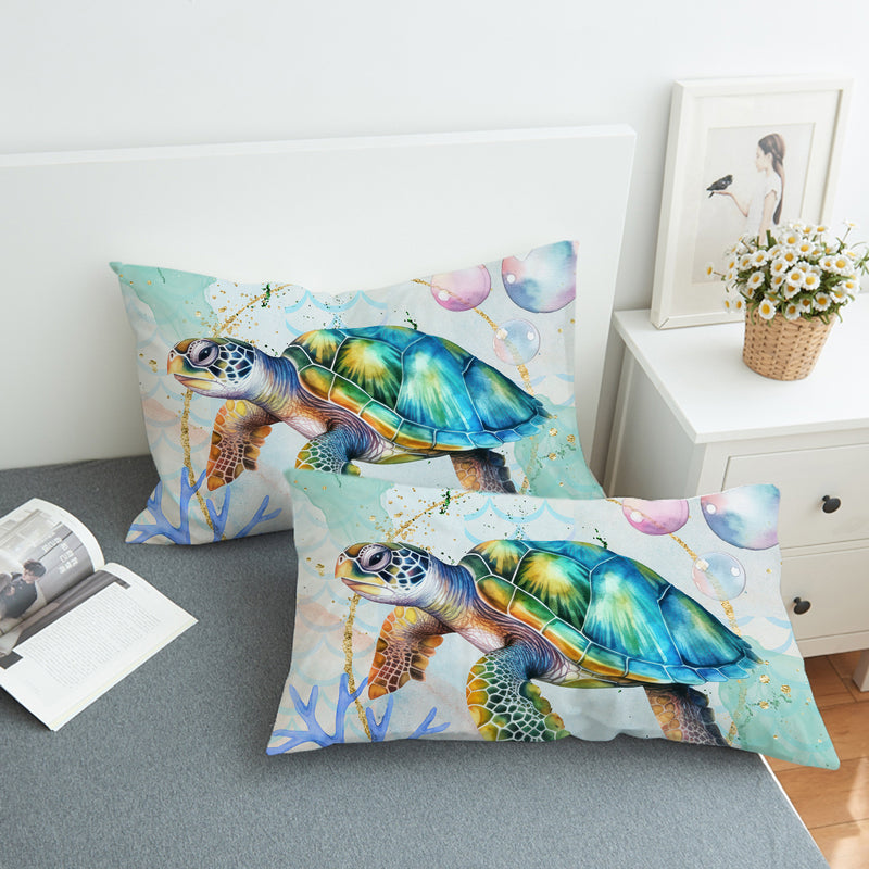 Dreamy Sea Turtle Comforter Set