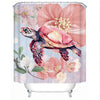 Sea Turtle Blossoms Shower Curtain