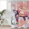 Sea Turtle Blossoms Shower Curtain