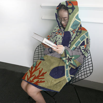 Sea Turtle Passion Wearable Blanket Hoodie