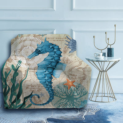 Seahorse Love Couch Cover
