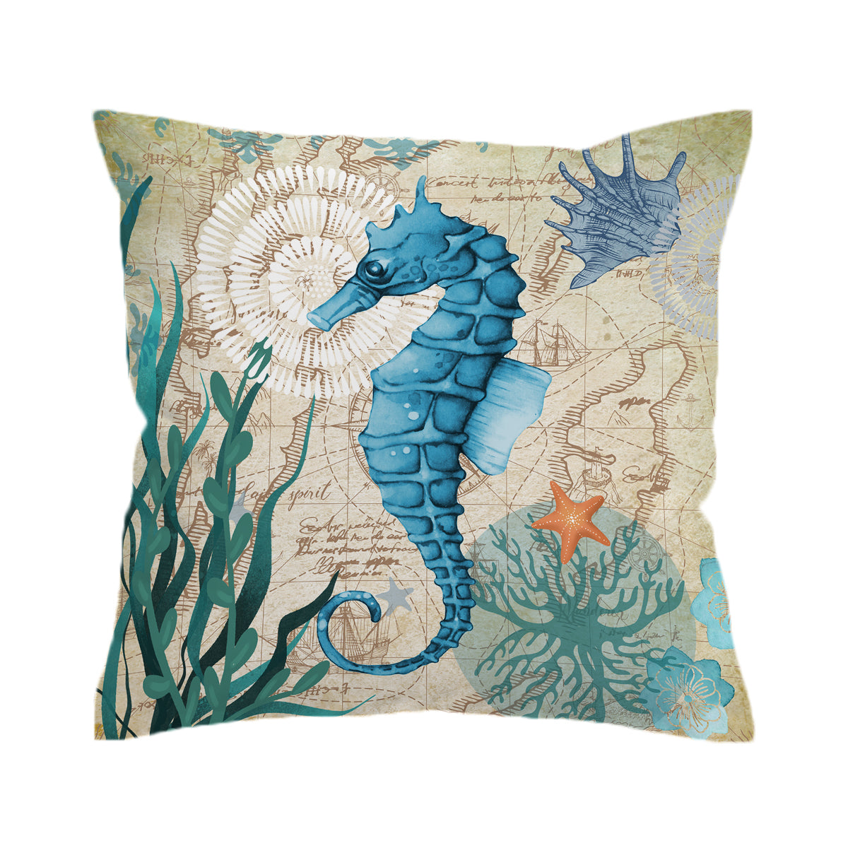 Seahorse Love Couch Cover