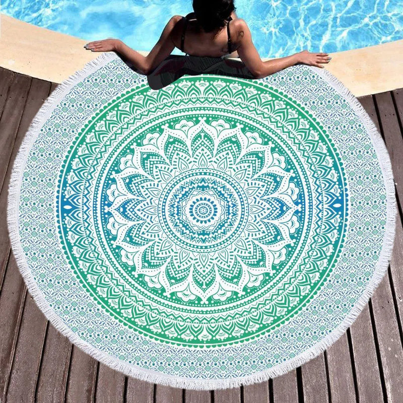 Seminyak Beach Round Beach Towel