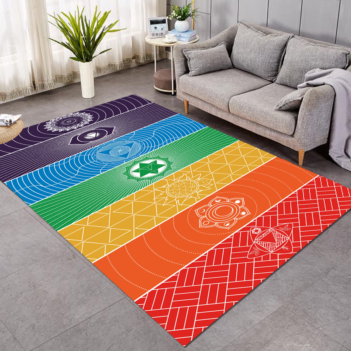 Chakra Yoga Area Rug