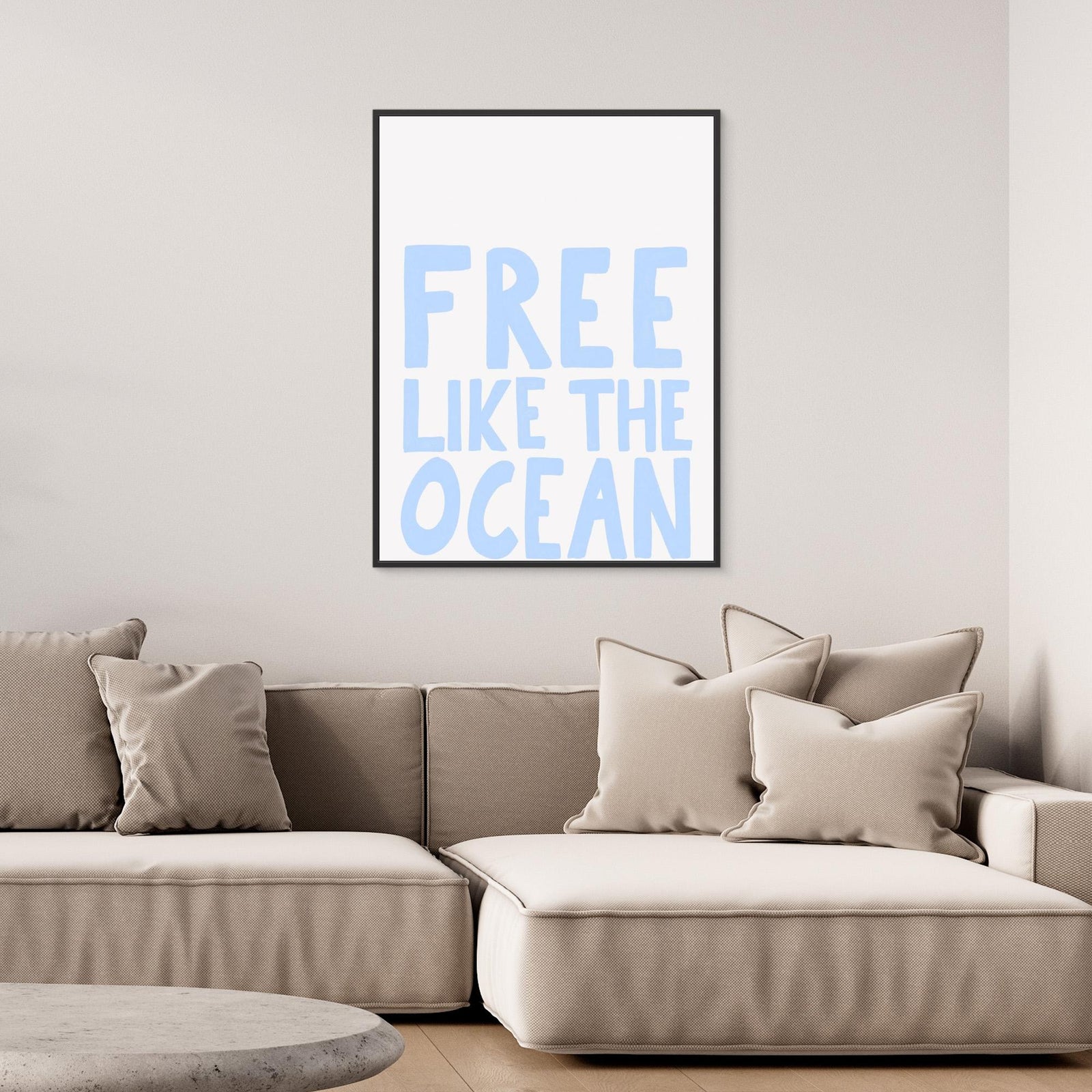 Canvas Print - Free like the Ocean by Athene Fritsch