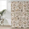 Brown Seashells Shower Curtain