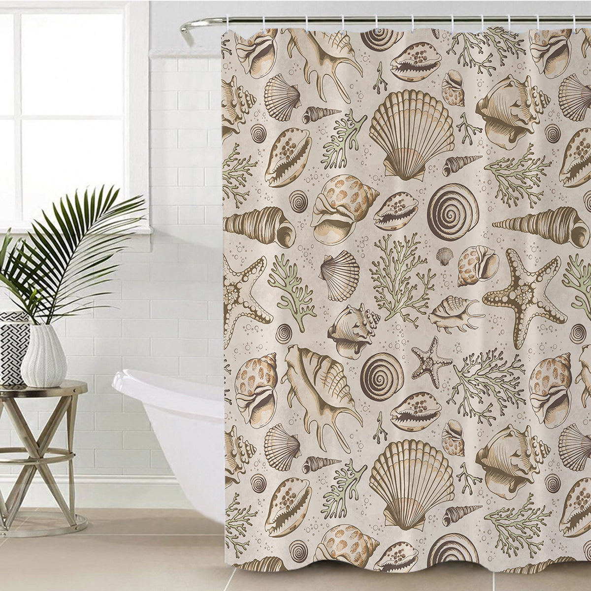 Seahorse Life Shower Curtain - Coastal Passion Bathroom Decor
