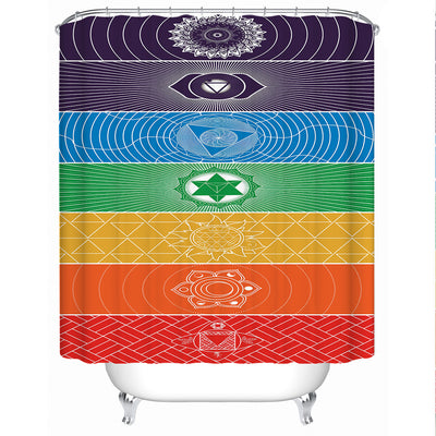 Chakra Yoga Shower Curtain