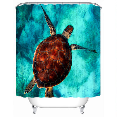 Sea Turtle Vibes Shower Curtain