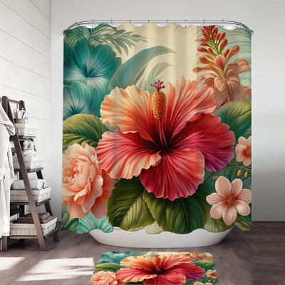 Hibiscus Flower Shower Curtain