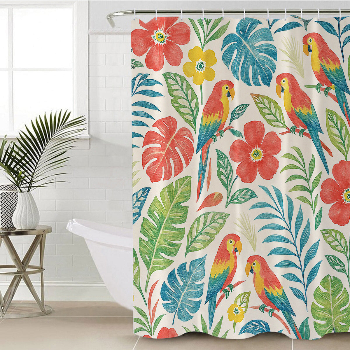 Classic Tropical Shower Curtain