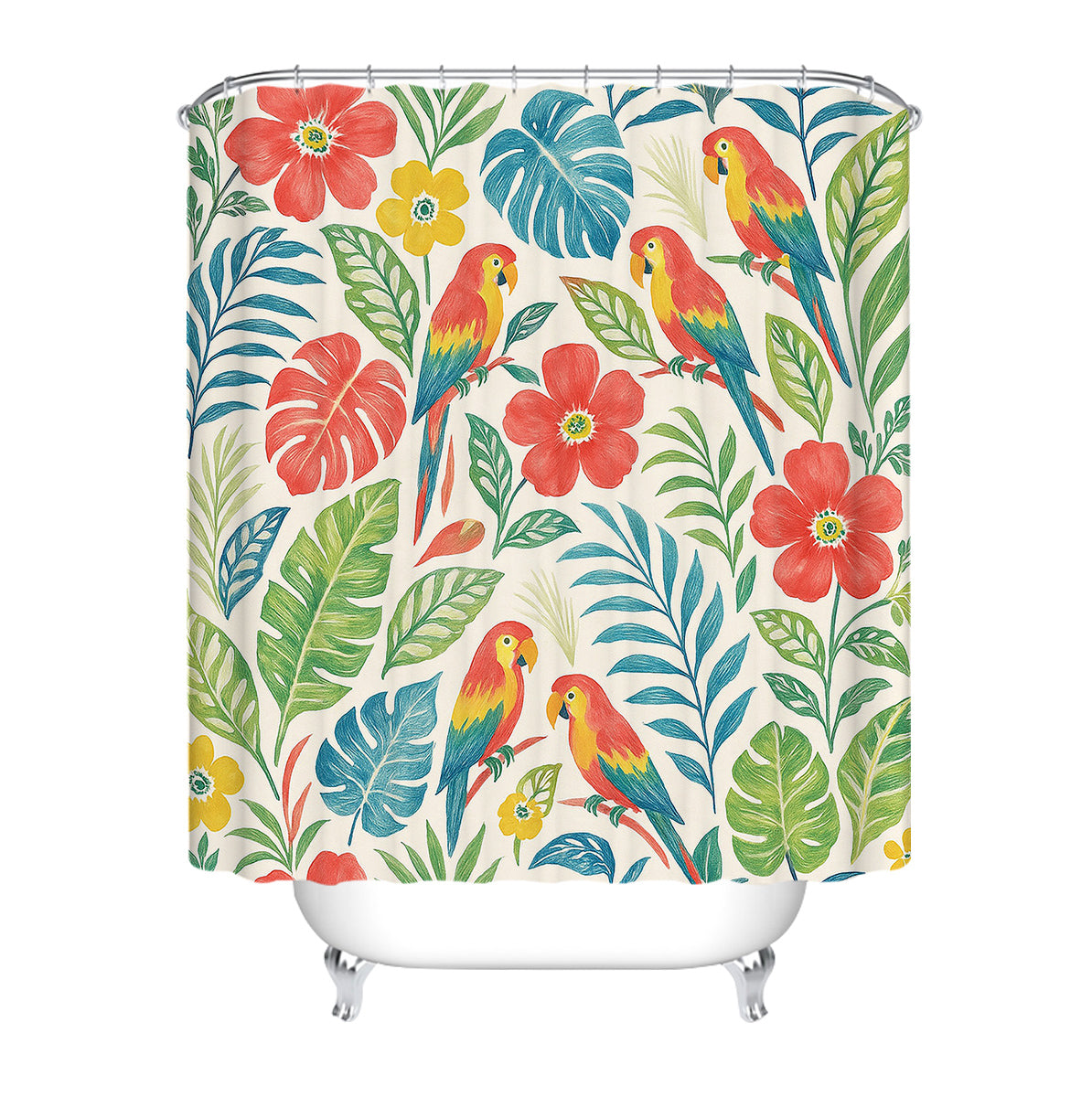 Classic Tropical Shower Curtain