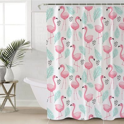 Flamingo Delight Shower Curtain