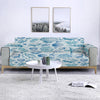 Blue Seashells Sofa Cover