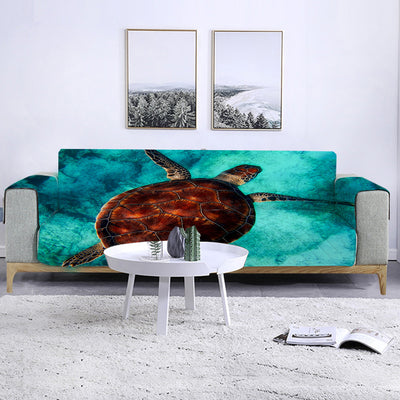 Sea Turtle Vibes Sofa Cover