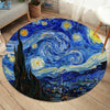 Van Gogh Starry Night Round Area Rug
