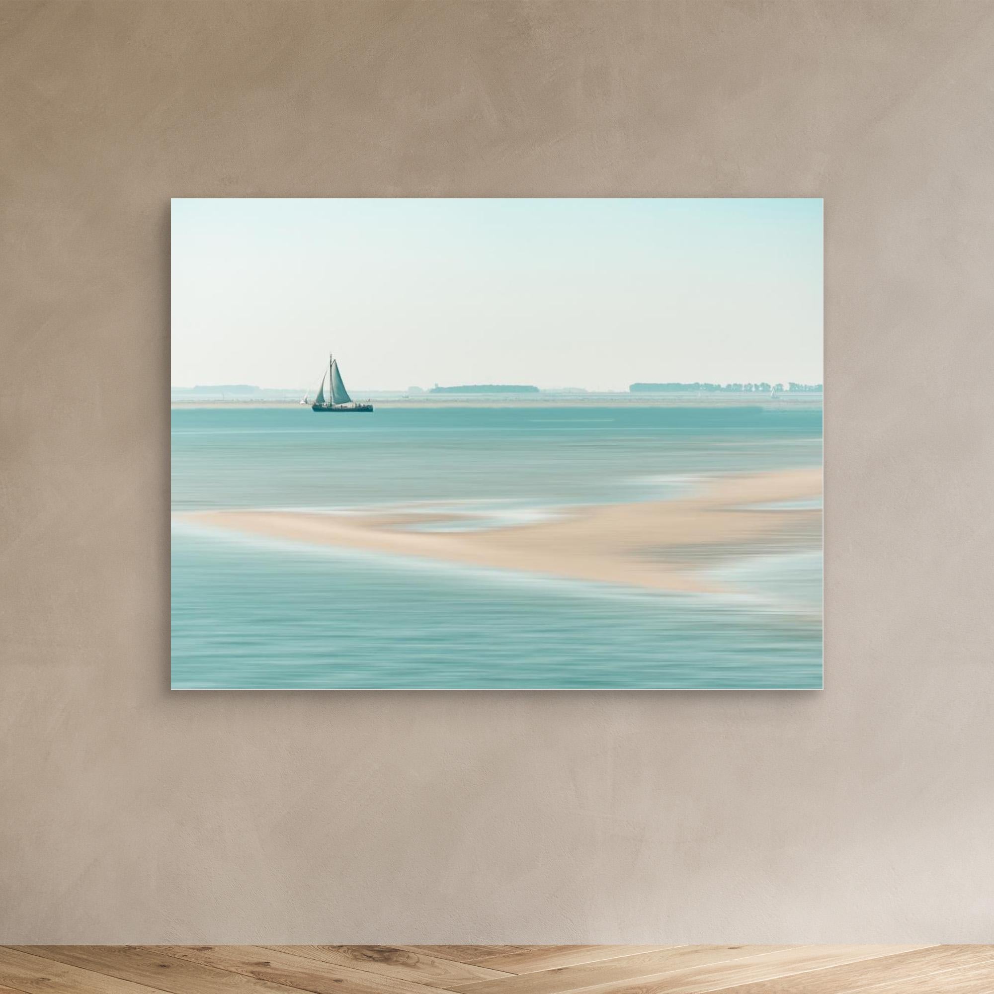Canvas Print - Passing a Sandbank by Bernardine De Laat
