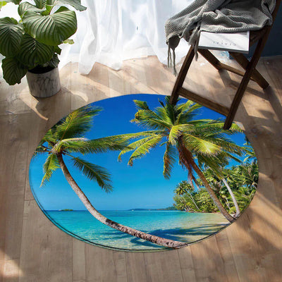 Summer in Saint Thomas Round Area Rug