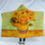 Van Gogh Sunflowers Cozy Hooded Blanket