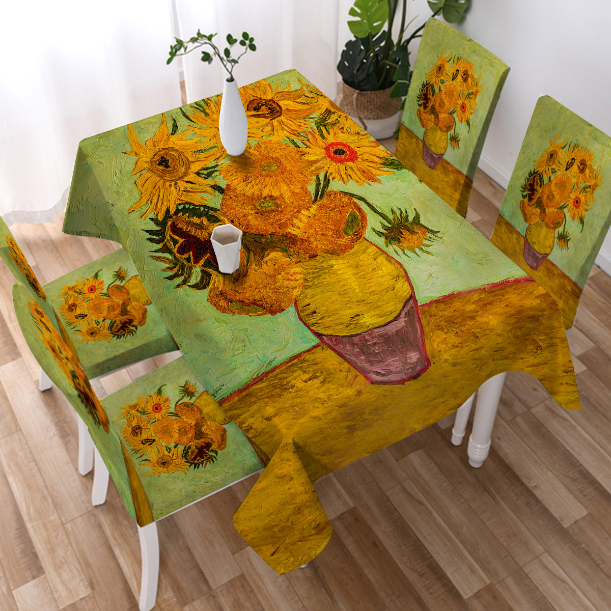 Van Gogh Sunflowers Chair Cover