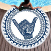 Sweet Shaka Vibes Fun Beach Towel